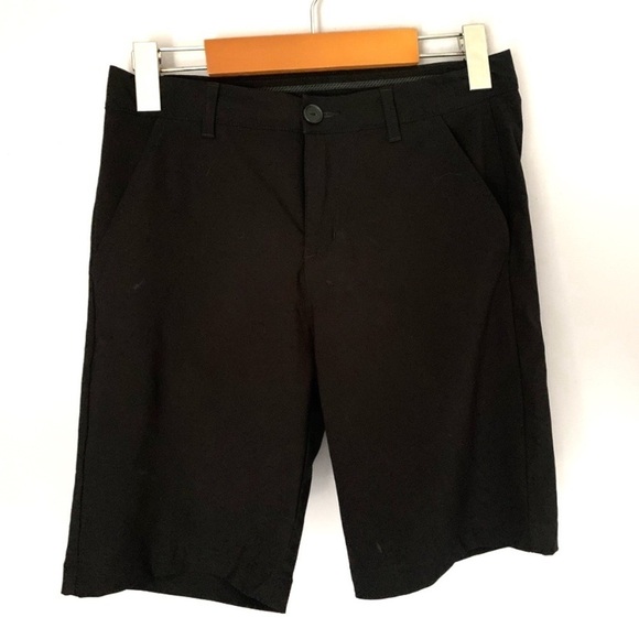 Black Adidas Medium Youth Golf Shorts - Picture 1 of 9